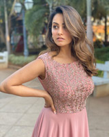 Muted Pink Creeper Yoke GownAnita (2)